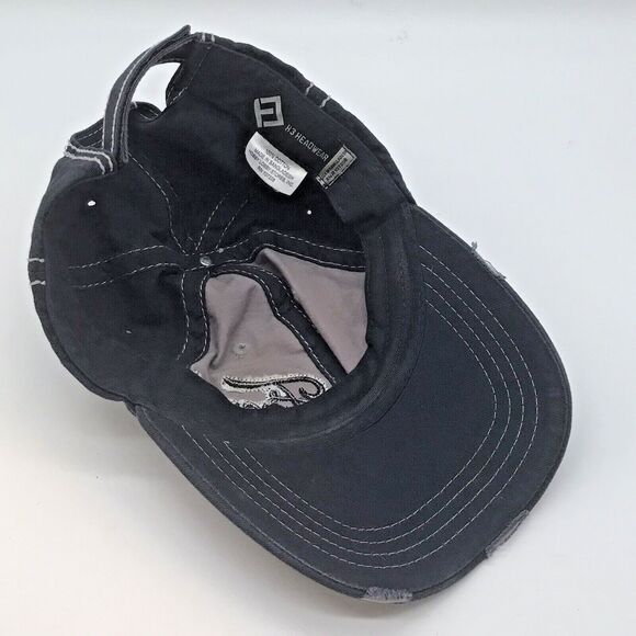 Ford Motor Logo American Flag Distressed Baseball Cap H3 Headwear Adjustable Hat - Picture 6 of 8